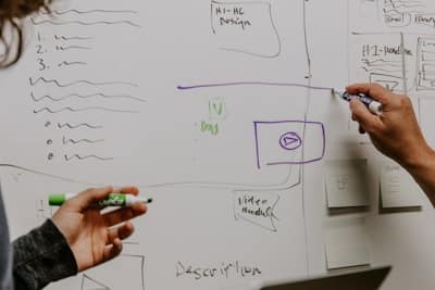 mathematical structure on whiteboard