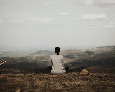 woman visualizing